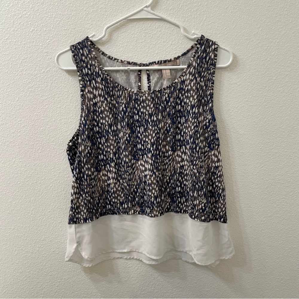 Forever 21 Tribal blouse tan medium